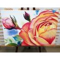 CANVAS PRINT ROSES IN SHADES OF PINK - PICTURES FLOWERS - PICTURES