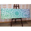 CANVAS PRINT BLUE-GREEN MANDALA - PICTURES FENG SHUI - PICTURES