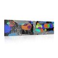 CANVAS PRINT ABSTRACT COMPOSITION - POP ART PICTURES - PICTURES