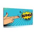 CANVAS PRINT WITH A POP ART THEME - BANG! - POP ART PICTURES - PICTURES