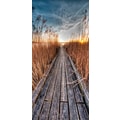 PHOTO WALLPAPER ON THE DOOR WITH A ROMANTIC PIER MOTIF BY THE LAKE - WALLPAPERS{% if product.category.pathNames[0] != product.category.name %} - WALLPAPERS{% endif %}