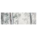 TABLEAU SUR TOILE – FORÊT PAISIBLE DANS LA BRUME - TABLEAUX FORÊT - TABLEAUX