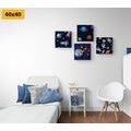 CANVAS PRINT SET MYSTERIOUS UNIVERSE - SET OF PICTURES - PICTURES