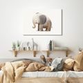 QUADRO SU TELA – ELEFANTE CARINO PER BAMBINI - QUADRI PER BAMBINI ANIMALI - STAMPE E QUADRI