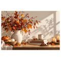 WANDBILD HERBSTLICHES STILLLEBEN MIT KÜRBISSEN - HALLOWEEN- UND HORROR-BILDER - BILDER