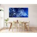 CANVAS PRINT UNUSUAL BLUE DRAWING - ABSTRACT PICTURES{% if product.category.pathNames[0] != product.category.name %} - PICTURES{% endif %}