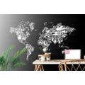 SELF ADHESIVE WALLPAPER MUSICAL WORLD MAP - SELF-ADHESIVE WALLPAPERS - WALLPAPERS