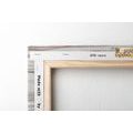 CANVAS PRINT MAP OUTLINE ON A WOODEN BASE - PICTURES OF MAPS - PICTURES