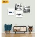 CANVAS PRINT SET SEA IN THE IMITATION OF AN OIL PAINTING - SET OF PICTURES - PICTURES