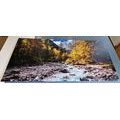 5-PIECE CANVAS PRINT PICTURESQUE MOUNTAIN LANDSCAPE - PICTURES OF NATURE AND LANDSCAPE - PICTURES