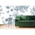 SELF ADHESIVE WALLPAPER SKETCHED BOUQUET OF FLOWERS - SELF-ADHESIVE WALLPAPERS - WALLPAPERS