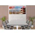 5-PIECE CANVAS PRINT AUTUMN IN JAPAN - PICTURES OF CITIES - PICTURES