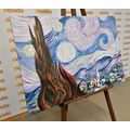 CANVAS PRINT REPRODUCTION OF STARRY NIGHT - VINCENT VAN GOGH - ABSTRACT PICTURES - PICTURES