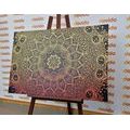 CANVAS PRINT GOLDEN ORIENTAL MANDALA - PICTURES FENG SHUI - PICTURES