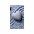 POSTER WITH MOUNT HEART OF STONE ON A SANDY BACKGROUND - STILL LIFE - POSTERS