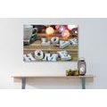 CANVAS PRINT HARMONIOUS HOME - PICTURES WITH INSCRIPTIONS AND QUOTES - PICTURES