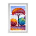 POSTER MIT PASSEPARTOUT HERBSTWALD - NATUR - POSTER