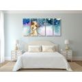 5-PIECE CANVAS PRINT MOON FAIRY - PICTURES OF PEOPLE - PICTURES