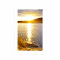 POSTER WITH MOUNT SUNSET OVER THE LAKE - NATURE - POSTERS
