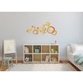 DECORATIVE WALL STICKERS ORANGE CIRCLES - STICKERS