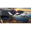 CANVAS PRINT CHARMING MOUNTAIN PANORAMA WITH A SUNSET - PICTURES OF NATURE AND LANDSCAPE{% if product.category.pathNames[0] != product.category.name %} - PICTURES{% endif %}