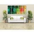 5-PIECE CANVAS PRINT COLORFUL FINE ART - ABSTRACT PICTURES{% if product.category.pathNames[0] != product.category.name %} - PICTURES{% endif %}