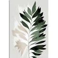 CANVAS PRINT MINIMALISTIC FERN - PICTURES OF TREES AND LEAVES - PICTURES