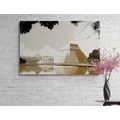 CANVAS PRINT MAYAN PYRAMID - PICTURES OF NATURE AND LANDSCAPE - PICTURES