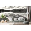 SELF ADHESIVE WALL MURAL BLACK AND WHITE LAKE IN SUMMER - SELF-ADHESIVE WALLPAPERS - WALLPAPERS