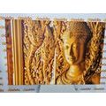 WANDBILD BUDDHA-STATUE IM TEMPEL - BILDER MIT FENG SHUI-MOTIVEN - BILDER