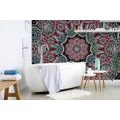 TAPETE INDISCHES MANDALA MIT BLUMENMUSTER - TAPETEN MIT FENG SHUI-MOTIVEN - TAPETEN