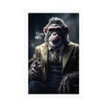 POSTER GANGSTER ANIMAL CIMPANZEU - GANGSTERI ANIMALI - POSTERE