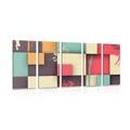 5-PIECE CANVAS PRINT ABSTRACT TEXTURE - ABSTRACT PICTURES{% if product.category.pathNames[0] != product.category.name %} - PICTURES{% endif %}