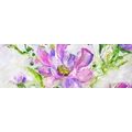 CANVAS PRINT PAINTED FLOWERS IN SUMMER DESIGN - PICTURES FLOWERS - PICTURES