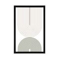 PLAGÁT MINIMALISTICKÉ DÚHY MID-CENTURY - MOTÍVY Z NAŠEJ DIELNE - PLAGÁTY