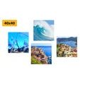 CANVAS PRINT SET FOR SEA LOVERS - SET OF PICTURES - PICTURES