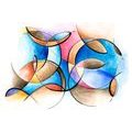 WALLPAPER ABSTRACT DRAWING OF SHAPES - ABSTRACT WALLPAPERS - WALLPAPERS