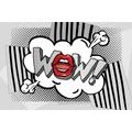 SELF ADHESIVE WALLPAPER STYLISH GRAY POP ART - WOW! - SELF-ADHESIVE WALLPAPERS - WALLPAPERS