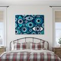 TABLEAU SUR TOILE – YEUX TURQUOISE ABSTRAITS - TABLEAUX PAR THÈME - TABLEAUX