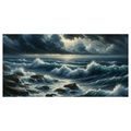 OBRAZ ROZBOUŘENÉ VLNY - OBRAZY MOŘE A PLÁŽ - OBRAZY