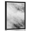 FRAMED POSTER BLACK AND WHITE MISTY FOREST - BLACK AND WHITE - POSTERS