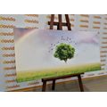 CANVAS PRINT LONELY TREE ON THE MEADOW - PICTURES OF NATURE AND LANDSCAPE{% if product.category.pathNames[0] != product.category.name %} - PICTURES{% endif %}