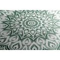 CANVAS PRINT MANDALA OF HARMONY ON A GREEN BACKGROUND - PICTURES FENG SHUI - PICTURES