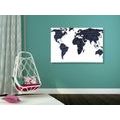 CANVAS PRINT WORLD MAP - PICTURES OF MAPS{% if product.category.pathNames[0] != product.category.name %} - PICTURES{% endif %}