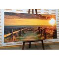 CANVAS PRINT FASCINATING SUNSET - PICTURES OF NATURE AND LANDSCAPE - PICTURES