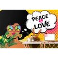 TAPETE LEBEN IN FRIEDEN - PEACE & LOVE - POP-ART-TAPETEN - TAPETEN