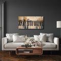 WANDBILD MUSIKALISCHE HARMONIE IN FARBEN - MUSIKBILDER - BILDER