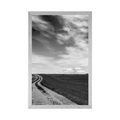 POSTER MAGICAL LANDSCAPE IN BLACK AND WHITE - BLACK AND WHITE - POSTERS