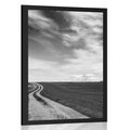 POSTER MAGICAL LANDSCAPE IN BLACK AND WHITE - BLACK AND WHITE - POSTERS