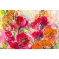 PAPIER PEINT AUTOCOLLANT PEINT NATURE MORTE FLORALE - PAPIERS PEINTS AUTOCOLLANTS - PAPIER PEINT